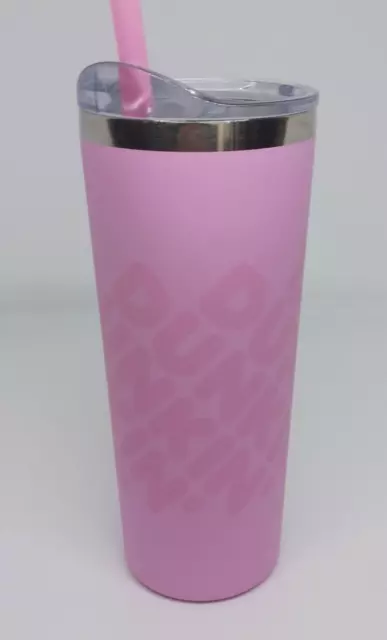 2022 Dunkin Donuts 20 oz Tumbler Travel Cup Insulated Stainless Pink Mug RB0322