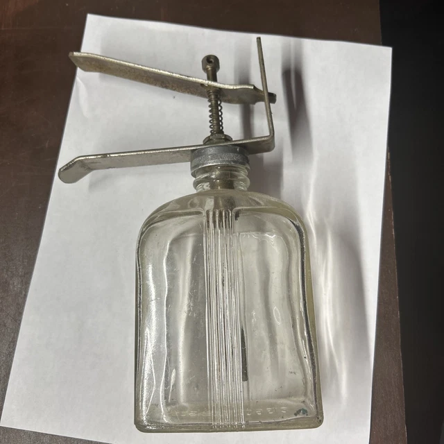 Antique Witch Hazel Glass Bottle - DES PAT 109513 RD NO. 82
