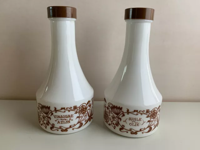 Lot 2 Bouteilles Huile - Vinaigre Henkel // Vintage