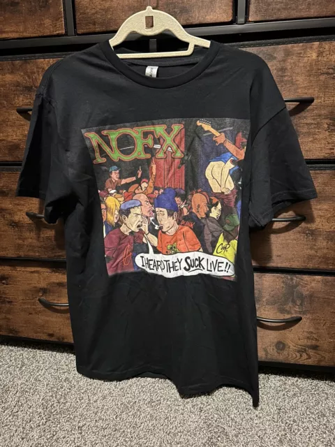 NOFX I Heard They Suck Live!! T-Shirt Black Medium