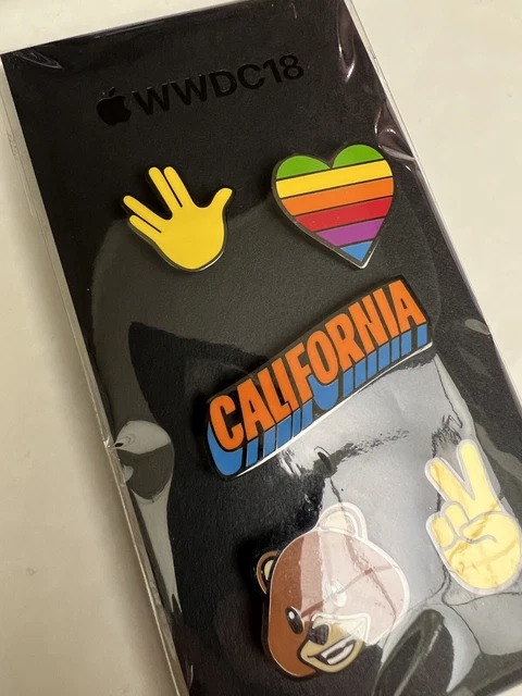 Apple WWDC 2018 Enamel Pin Set - NEW!!!