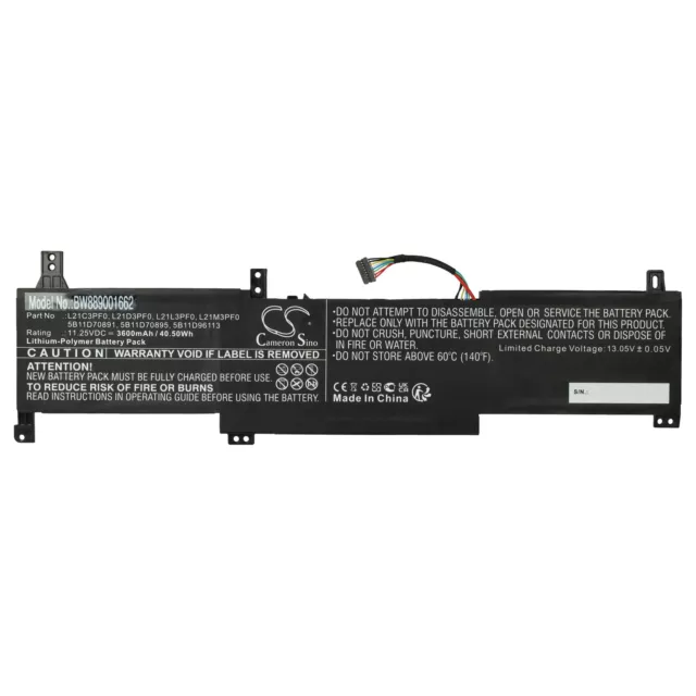 Akku für Lenovo IdeaPad 1 15IAU7-82QD002APG 15IAU7 82QD0028SP 3600mAh