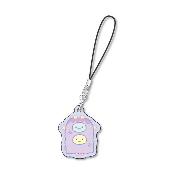 Sumikko Gurashi Ghost Night Park Metal Charm Strap Metal Keychain: Tapioca
