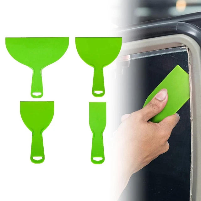 Placa de relleno de bañera raspador de plástico herramienta set de acabado sellado