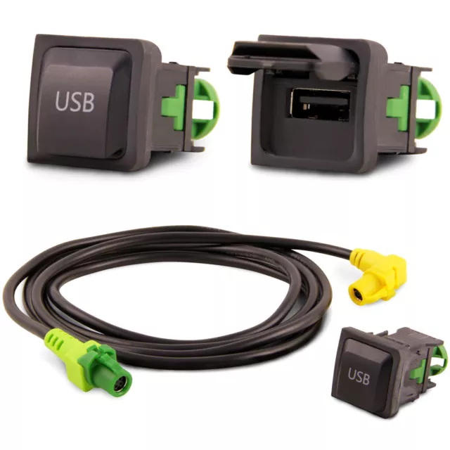 USB Einbau Block Schalter Adapter Kabel Auto Radio für RCD 510 RNS 315 RCD 300