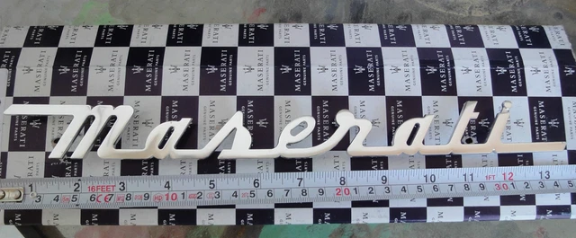 MASERATI 4200 GT Coupe Spyder Gransport 01-07 REAR BADGE EMBLEM SCRIPT OEM NEW