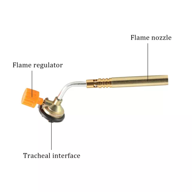 1300°C Gasbrenner Lötlampe brenner Bunsenbrenner Manuelle Zündung Gasanzünder 2