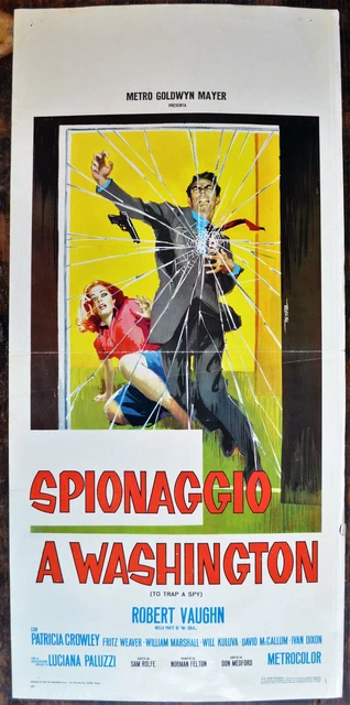 Affiche Original Espionnage A Washington 65 To Trap A Spy Robert Vaughn