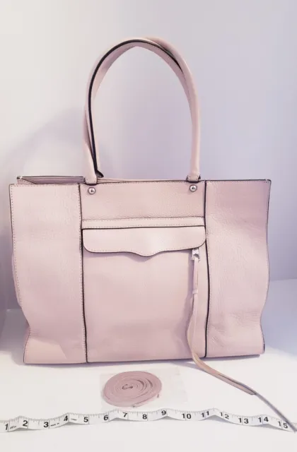 Rebecca Minkoff Leather Women's Bag MAB Tote Med/Large Dusty Pink Rose HTF EUC