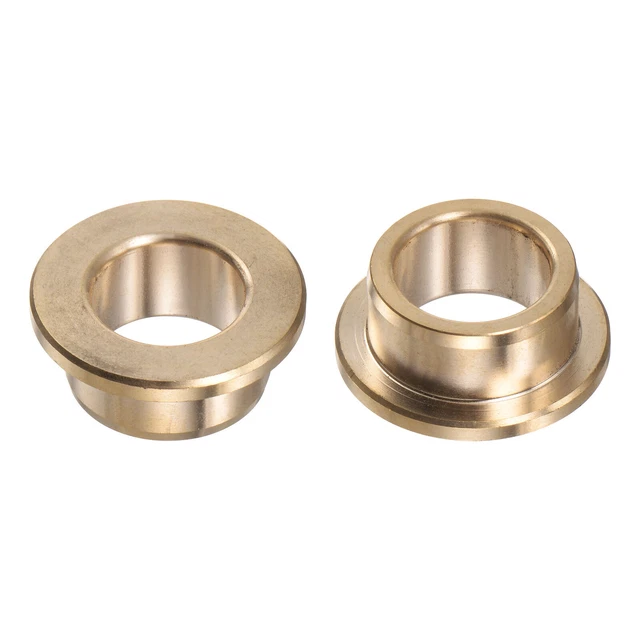 2pcs Flange Bearing Sleeve 16mm x 22mm x 12mm Bronze Self-Lubricating Bushings