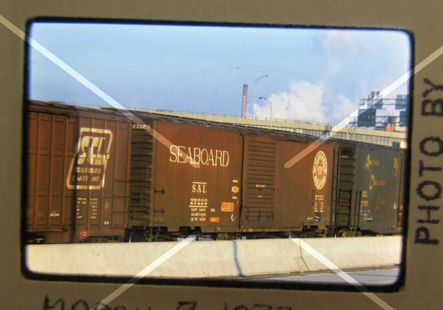 Original '77 Kodachrome  Slide SAL Seaboard Airline 27222 Boxcar        40A46