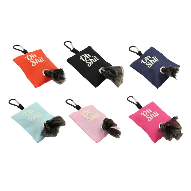 Pet Poop Waste Bag Garbage Bag Dispenser for Outdoor Walking Pick Up Organizer F