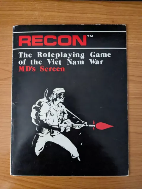 Very Rare RECON DM Screen: The Role Playing Game of the Viet Nam War - 1982