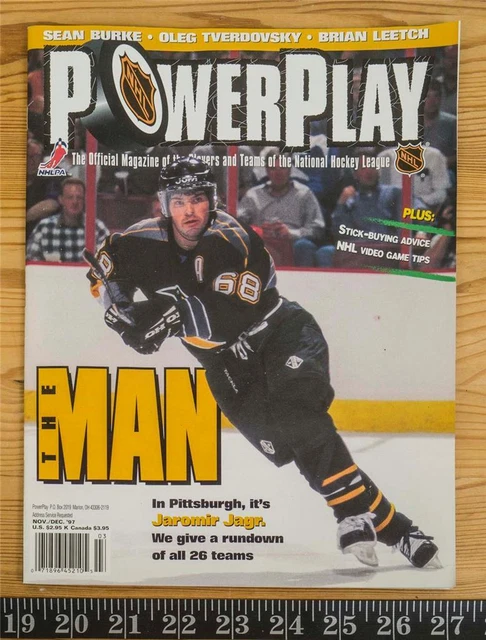 Vintage Powerplay Hockey Rivista Pittsburgh Penguins Jaromir Jagr Nov Dec 1997