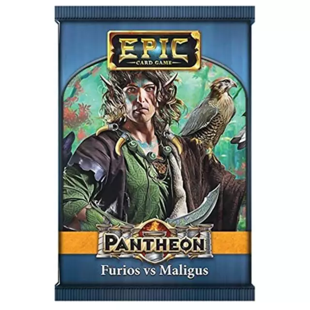 Jeu de cartes EPIC hautement interactif Pantheon Furious vs Maligus, pack unique