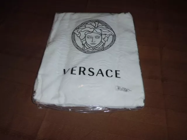 Versace Home Beach Towel Medusa Telo Bagno Cotone  Bianco White Originale