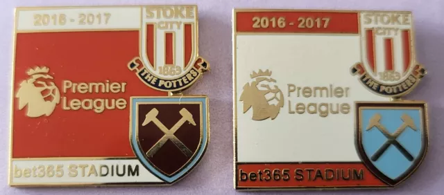 Stoke City Football Supporters Enamel  Badges x Two