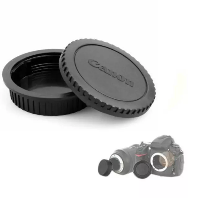 Canon Rear Lens cap + Camera body cap Cover  DSLR  SLR EOS EFEF-S Series Camera 2