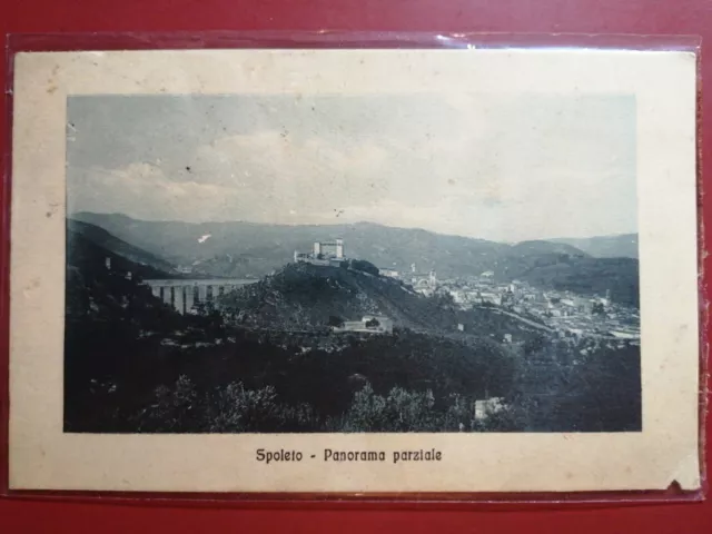 Spoleto 1913 " Panorama Parziale" Viaggiata Pisa, Sigillata In Protezione