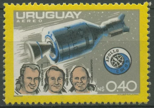 Uruguay 1975 Unabhängigkeit Amerikas Raumfahrt 1363 postfrisch Blockeinzelmarke