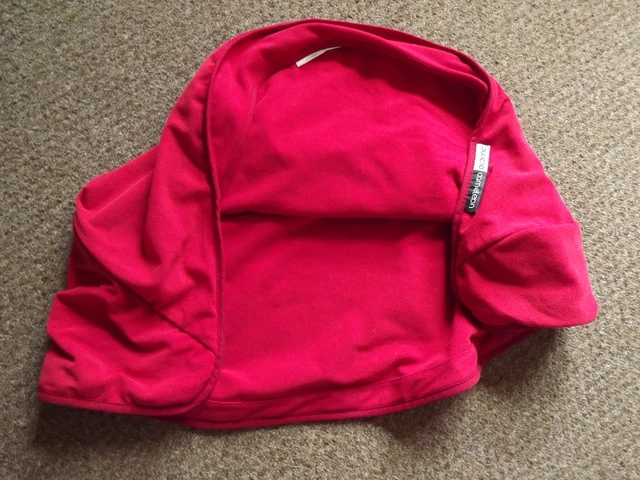 Cappuccio in tessuto pile su misura originale Bugaboo camaleonte baldacchino rosso adatto anche alla rana 2