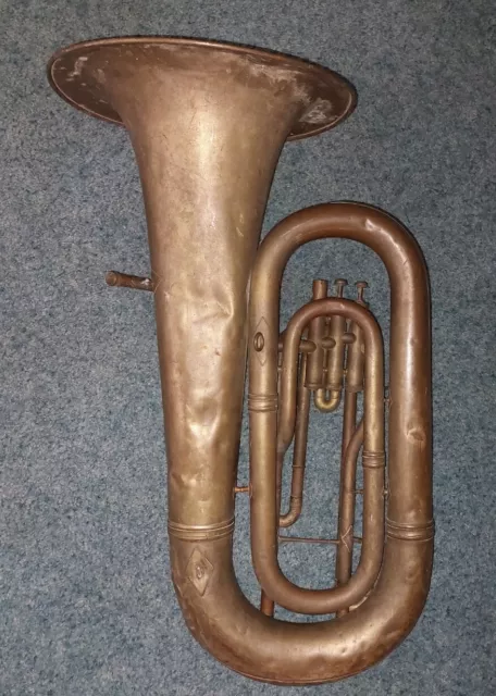 Excelsior Tuba Antique William Frank ? Euphonium  Brass Instrument