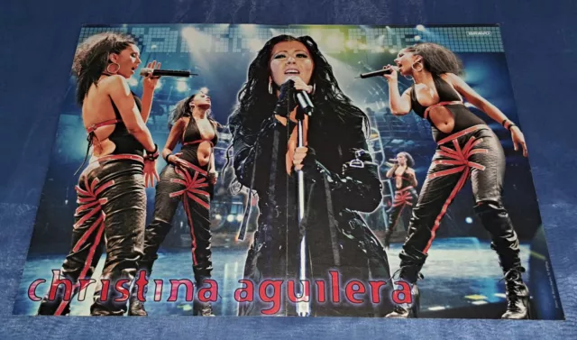 CHRISTINA AGUILERA 🌞🌞 BRAVO POSTER 🌞🌞 28 x 42 cm 🌞🌞Rückseite: Justin