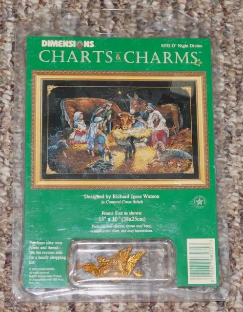 Dimensions Charts & Charms O' Night Divine Counted Cross Stitch Kit 8535 NEW!