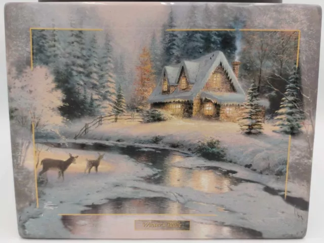 Thomas Kinkade's Seasons of Reflection Deer Creek Cottage Winter's Peace