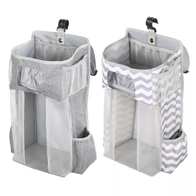 Diaper Stacker Organizer Storage Bags for Crib or Wall Baby Shower Gifts