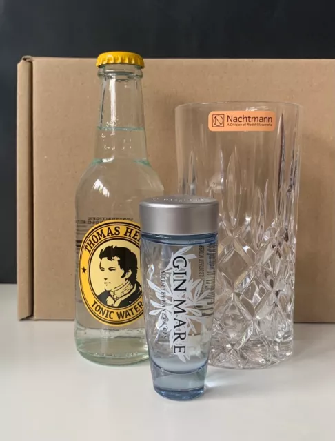 GIN MARE Geschenk Set |  1x GIN MARE Mini 5cl - 1x FT Tonic - 1x Nachtmann Glas