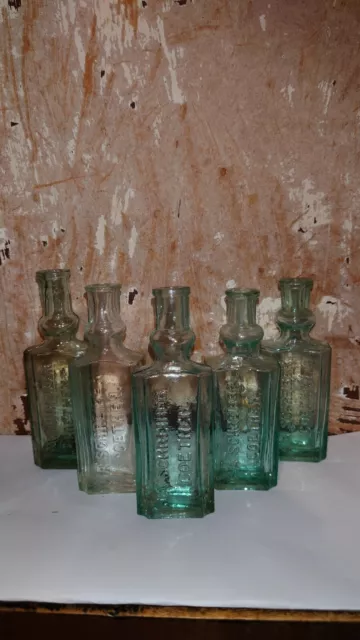 Antike Apotheker/Arzneiflasche, "F.A. Schreiber Coethen"