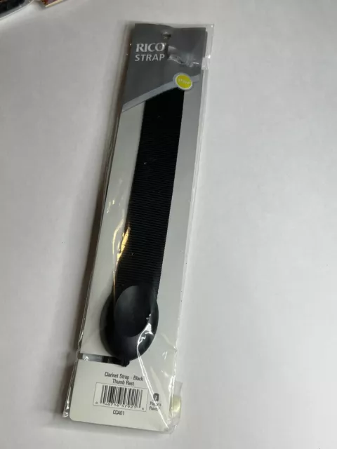 Rico Clarinet Strap Black w thumb rest CCA01