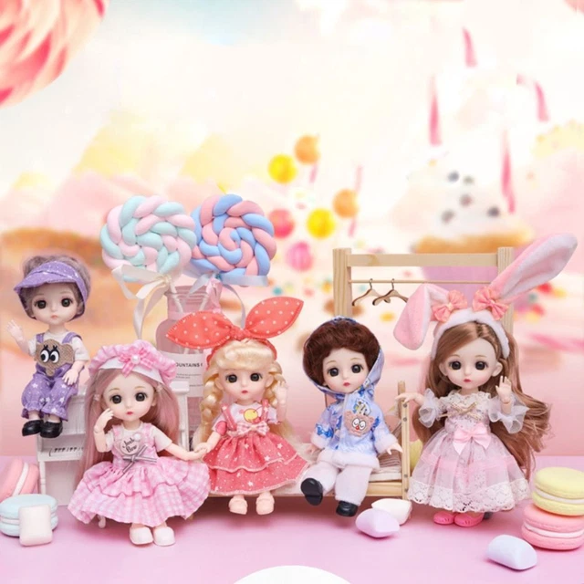 Doll With Clothes And Shoes Movable Jointed Princess Dolls 3d Eyes Makeup Dolls