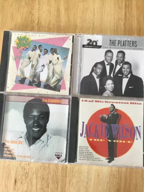 4CDs 50’s Artists Sam Cooke, Jackie Wilson, The Platters, Anthony & Imperials