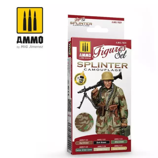 Peinture Maquette Splinter Camouflage Figures Set Ammo By Mig Jimenez Amig7029 M