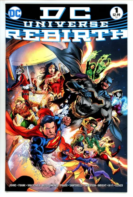 DC Universe: Rebirth #1 DC (2016) Ivan Reis Variant Midnight Release