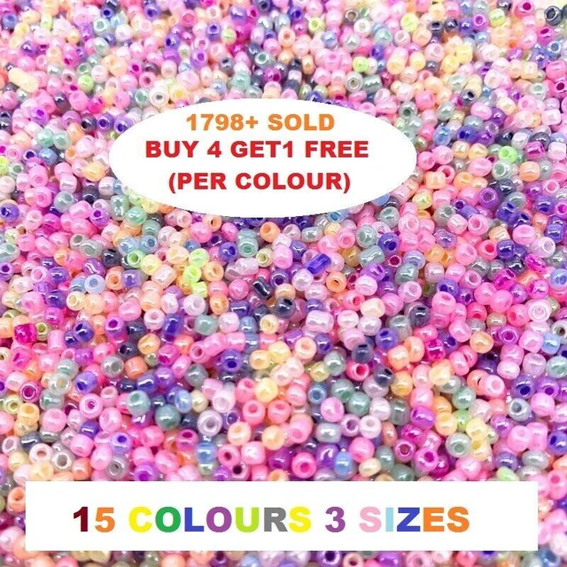 Vente en gros de 200 à 1000 pièces de perles de rocaille en verre tchèque...
