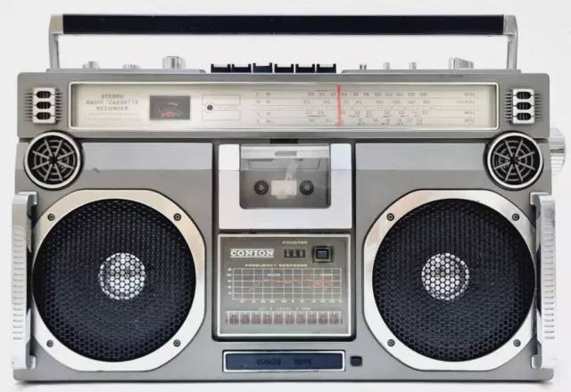 VINTAGE CONION CRC-H58F Boombox Iconic 🌈RARE🌈 Stereo Radio Cassette ...