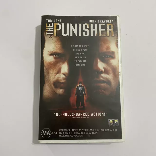 The Punisher (VHS, 2004) Rare 2004 Late Release VHS Video Tape Marvel Comics