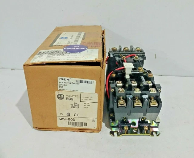 Allen Bradley 509-BOD Serie B Completo Tensione Starter 115-120V 60Hz-110V 50Hz