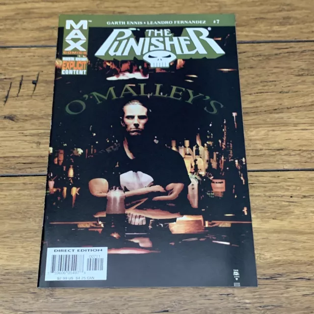 Punisher #7 Marvel Comics MAX 2004 Garth Ennis Rare OOP Direct Edition CV JD