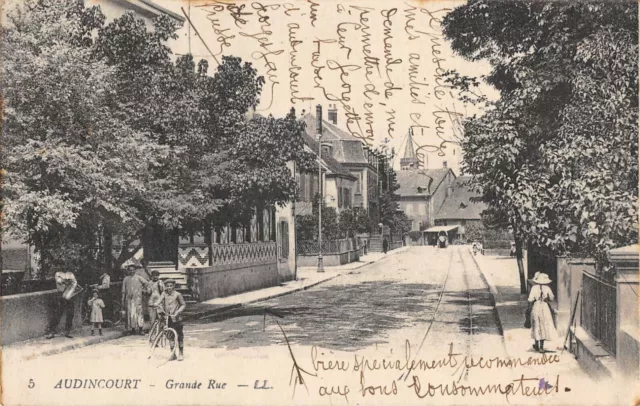 CPA 25 AUDINCOURT GRANDE RUE (cliché pas courant