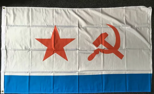 Soviet Navy Ensign Red Fleet Flag USSR CCCP Communist Socialist 1917 Communism