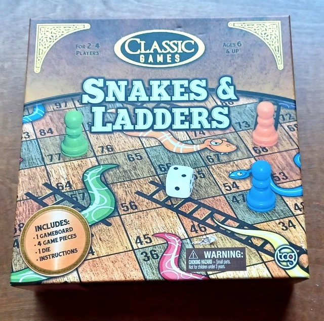 SNAKES AND LADDERS Classic Board Game Kids Strategy 10.99 PicClick