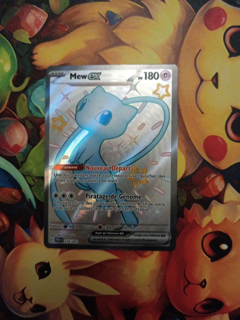 Mew Ex 216/091 Full Art Chromatique Secrète – Coffret Myboost X Destinées De Paldea, 10 Cartes Pokémon Françaises