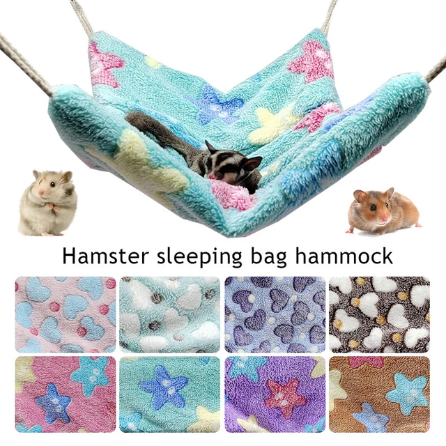 Flanell Hamster Nest Vogelhaus Haustier Hütte Zelt Bett Hängend Höhle Schlafen Q