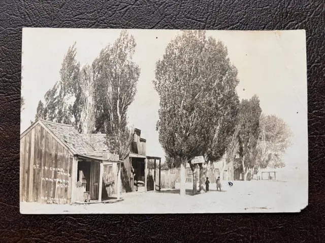 RPPC Hawthorne Nevada China Town Street Scene Laundry Storefront 1910s NEAT!!!