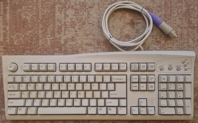 Unbraded Wired ATX Keyboard with PS/2 Converter