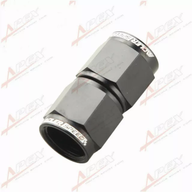 AN-6 ( 6AN AN6 ) Female To Female Adapter Fitting Black Adaptor 3